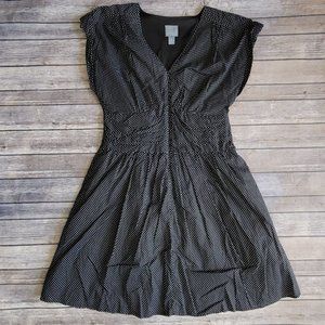 Rabbit Designs Black Sleeveless Polkadot Lined Dr… - image 1